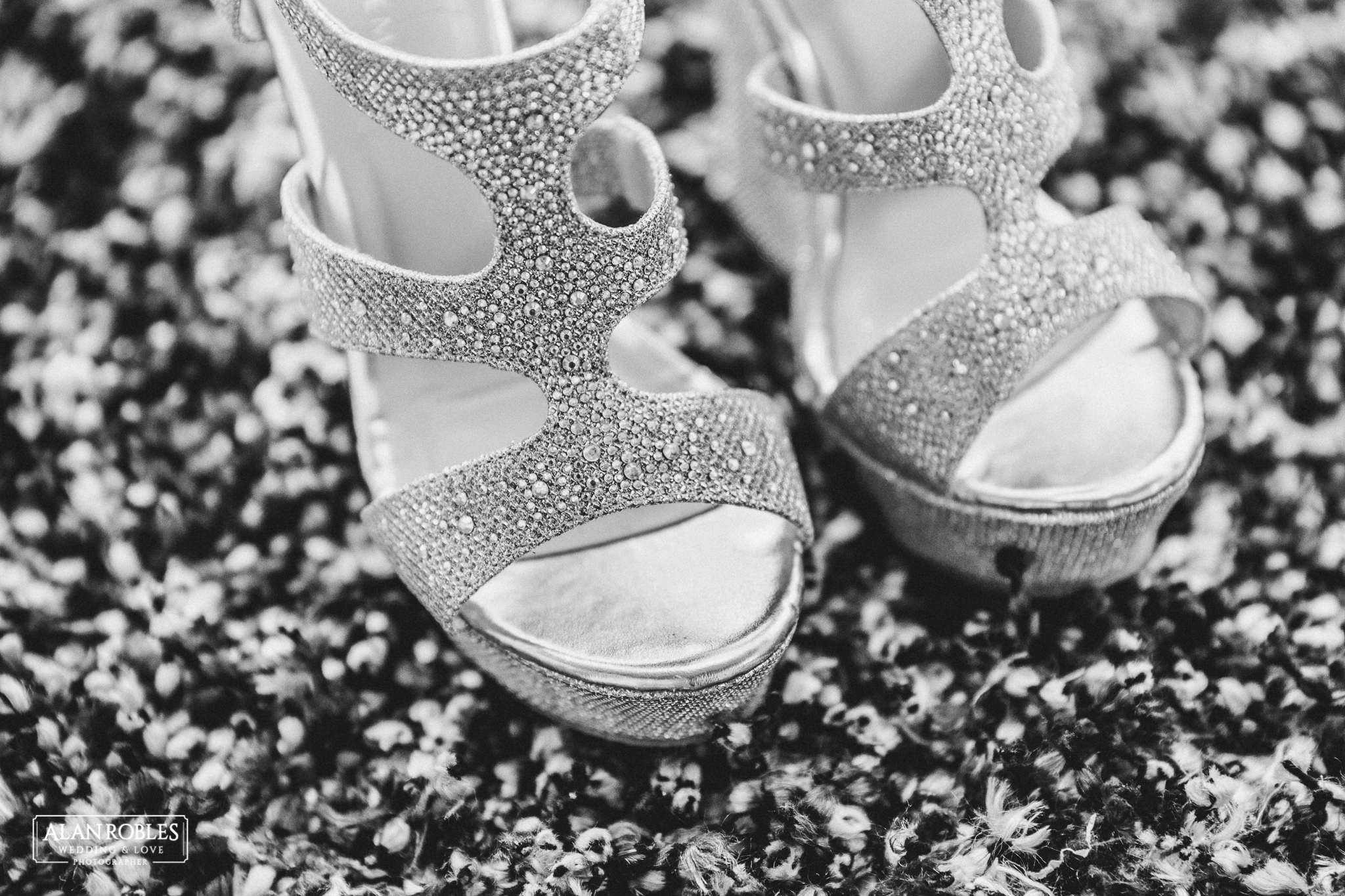 Zapatos de Novia en el Getting Ready en Hacienda Los Pozos en Guadalajara. Alan Robles Fotografo de Bodas.